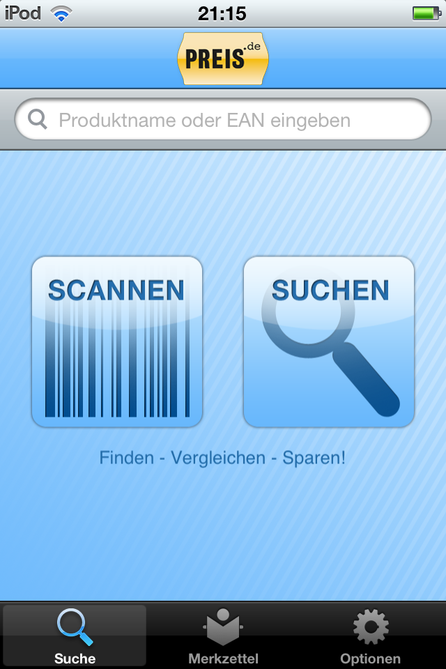 Startscreen